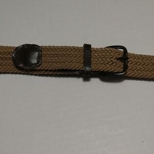 Men's Tan Woven Stretch Adjustable Belt Size 44